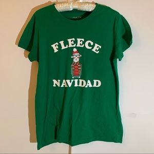Cute Funny Holiday Llama Shirt Sz M